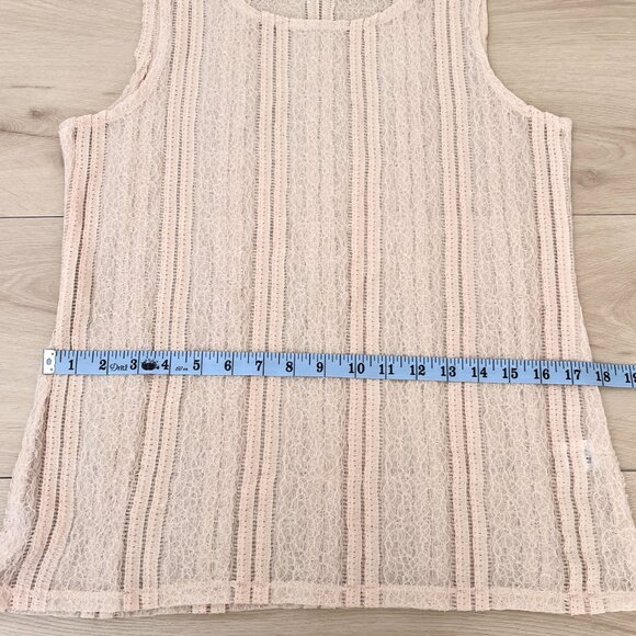 Anarkh Lace Sleeveless Top in 'Vintage Ivory' Size Medium Made in USA / Coquette - Picture 11 of 14
